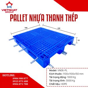 PALLET NHỰA THANH THÉP VN07-PL